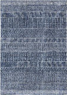Bild: Louis de poortere Baumwollteppich Agadir (Scarab Blue; 200 x 280 cm)