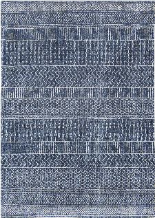 Bild: Louis de poortere Baumwollteppich Agadir (Scarab Blue; 230 x 330 cm)