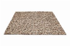 Bild: Schurwollteppich Dots (Grau/Braun; 250 x 350 cm)