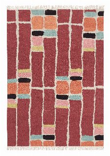 Bild: Brink&Campman Teppich Kashba stack (Rot; 140 x 200 cm)