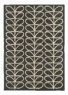 Bild: Orla Kiely Designerteppich Linear Stem Slate - Grau