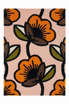 Bild: Orla Kiely Designerteppich Passion Flower Pink (Pink; 250 x 350 cm)