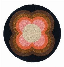 Bild: Orla Kiely Designerteppich Sunflower Pink (Pink; 150 x 150 cm)