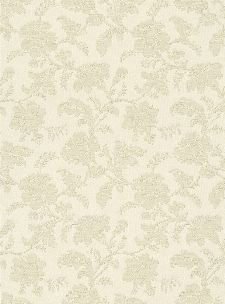 Bild: Blumenornament Tapete 4515 (Gold/Beige)