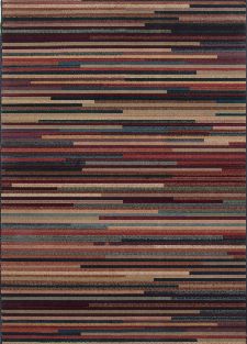 Bild: Streifenteppich Gabiro Des.1728 (Multicolor; 200 x 200 cm)