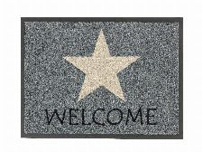 Bild: ASTRA Schmutzfangmatte - Homelike Stern welcome (Grau; 60 x 40 cm)