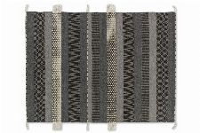 Bild: SCHÖNER WOHNEN Flachgewebeteppich - Botana Streifen (Dunkelgrau/Beige; 240 x 170 cm)